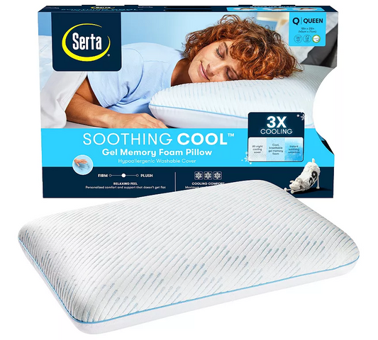 Serta Soothing Cool Pillow - Queen